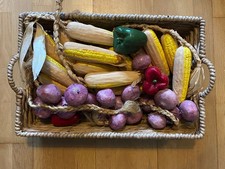 Beau Ancien Panier de table En