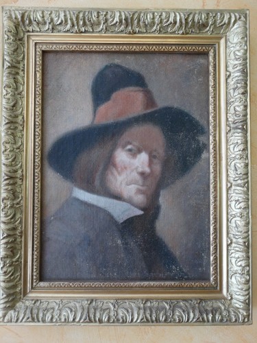 Tableau ancien homme au - tableau,