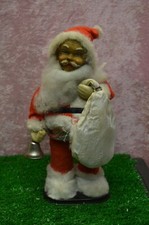 ANCIEN AUTOMATE PERE NOEL EN TOLE SAPIN GUIRLANDE