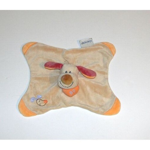 Doudou chien coeur - chien, marionette
