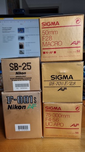 Nikon 801s objectifs - nikon, f-801s
