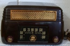 Vintage General Electric Tube Radio Model 202 Brown Bakelite Case 1946 Working