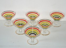 6 anciens verres service