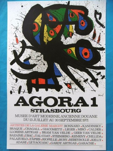 Miro joan affiche - originale, en