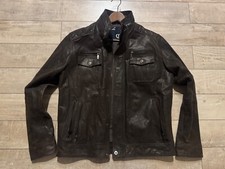 VESTE CUIR SOLID HOMME XL -