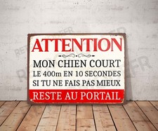 Plaque métal vintage citation