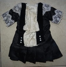 Superb silk dress 19th century for first BB Twin, Bru, Schmitt... size 12