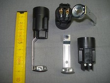 Douille E14 (1) et support fausse bougie 85 mm pas français 10,85 mm (réf F2)