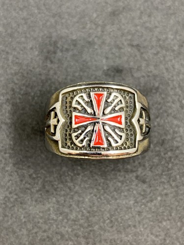 Templier croix argent bague - argent,
