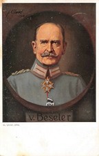 Portrait Du Général Prussien V. Beseler Patriotique Carte Postale AK 1915