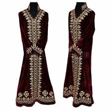 Femme Marocain Épais Velours Long Maxi Robe Abaya Robe de Luxe Kaftan Jilbab