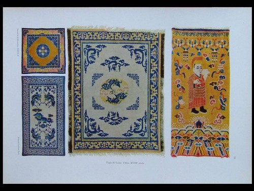 Tapis laine chinois 1925 - tapis,