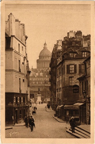 Cpa paris rue - paris, pave