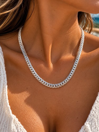 Collier silver snake - collier,