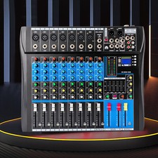 2/4/5/6-16 Channel Mixing Console Sound Live Studio Audio Mixer USB Bluetooth