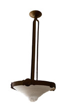 ANCIEN LUSTRE BRONZE TULIPE