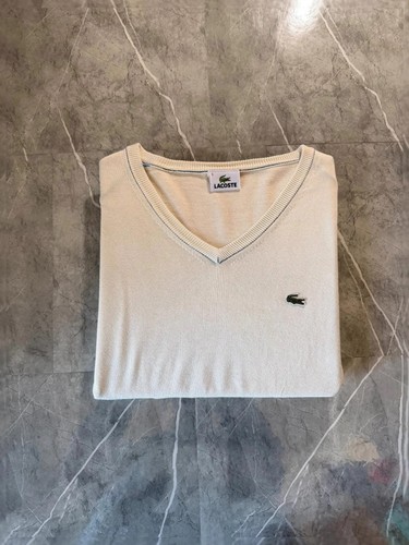Pull lacoste col blanc - col,