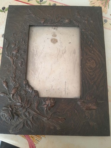 Ancien cadre bronze ou - bronze,