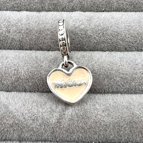 Charm pandora argent coeur - coeur, en