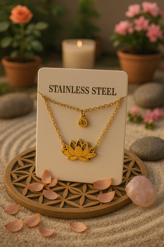 Collier fleur lotus en - collier,