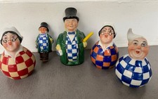 Série complète LUSTUCRU moutardier salière bouchon poivriere n plaque émaillée