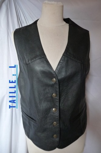 Spencer gilet costume cuir - spencer-gilet, de