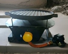 Réchaud 1 Feu pour Gaz Butane avec support et Grill Amovible 26cm - Camping Van