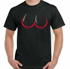 T-Shirt WINE BOOBS Pour Hommes Amusant Alcool Bière BBQ Fête Unisexe Rouge Xmas