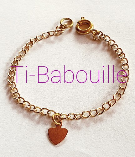 Bracelet chainette coeur - bracelet,