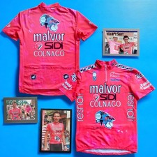 RARE VTG 1989 Malvor SiDi COLNAGO Castelli Tour de France Cycling Jersey — L/XL
