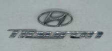 2003 - 2008 HYUNDAI TIBURON CHROME REAR EMBLEM BADGE LOGO NAMEPLATE