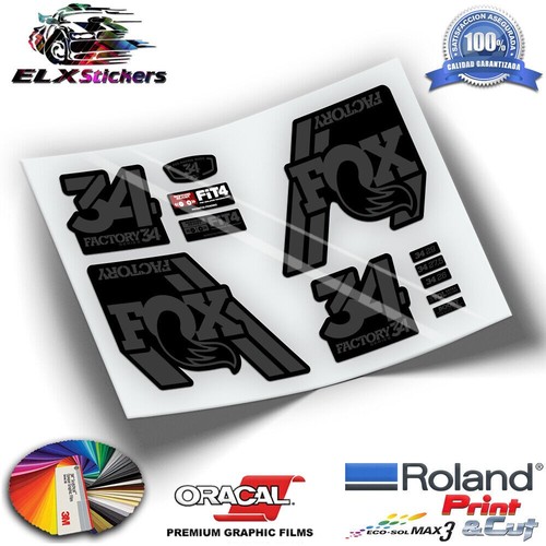 Autocollants fox fourche - autocollants,