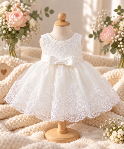 Robe bébé fille blanche