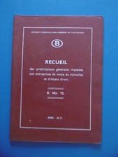 SOCIETE NATIONALE DES CHEMINS DE FER BELGES -RECUEIL - R.MIT.72 -MITRAILLES-RARE