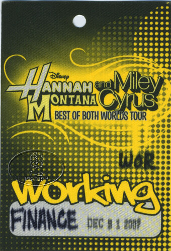 Hannah montana 2007 billet - hannah,