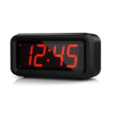 Petit Chevet LED Digital Wall Alarm Clock Réveils de Voyage avec 1.2 '' Temps...