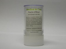 Lot 4 Déodorants PIERRE D'ALUN en stick 120 gr Potassium 