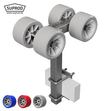 4 fois Rouleaux chariot de