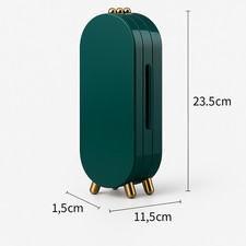 Boîte de rangement bijoux pliable portable – colliers, boucles d’oreilles,