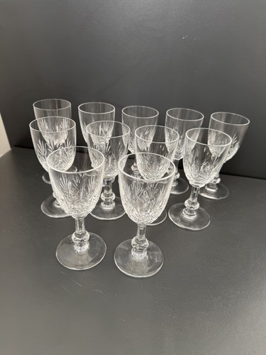 Verres vin en - vin, cristal