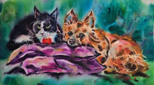 Peinture aquarelle originale