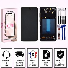 Ecran Pour Samsung galaxy S21 FE SM-G990B/DS G990U/E Châssis Noir Avec Empreinte