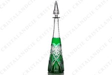 Green Wine Carafe by Saint-Louis 1930. Red wine decanter by Saint-Louis