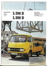 Mercedes-Benz L206 D & L306 D Transporter 1974-75 UK Market Sales Brochure