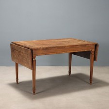 Table Ancienne Noyer Décorations Ébène Italie XXe Siècle Originale