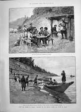 Old 1891 Siberia River Yenisei Worogoro Boat Samoyede Voyage Pheonix Victorian