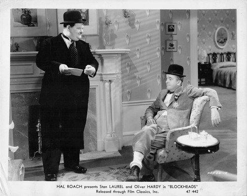 Laurel and hardy block heads - and,