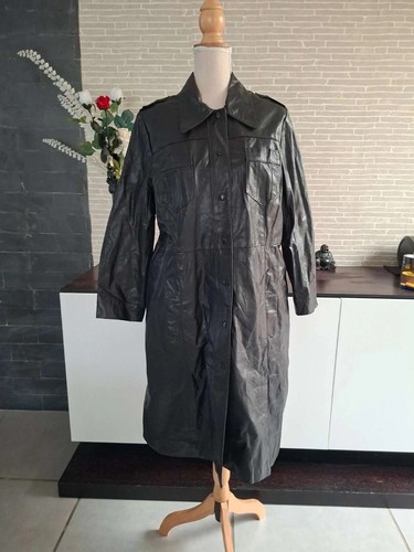 Apache leather manteau long - leather,