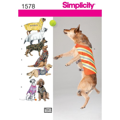 Simplicity 1578 chien manteaux - simplicity,