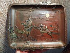 Plateau Vide Poches Japonais Scène de Vie Samouraï